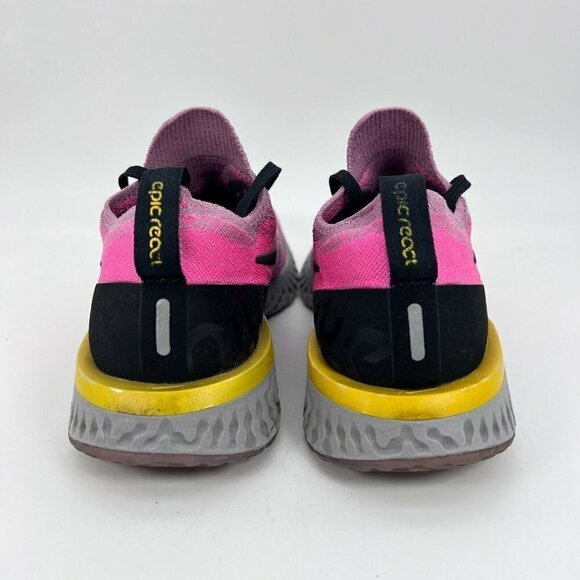 Nike Epic React Flyknit Plum Dust Black Pink Running Women Shoes AQ0070-500 Sz 7 - Picture 5 of 12